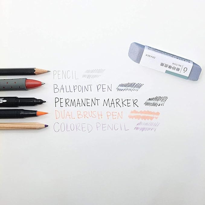 Sand Eraser 3-Pack, Designed to Remove Colored Pencil and Ink Markings