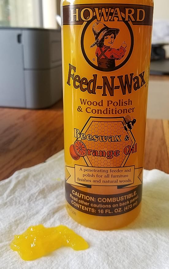 Howard Feed-N-Wax Wood Polish and Conditioner, 16-Ounce