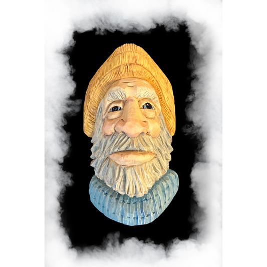 roughout lighthouse keeper woodcarving