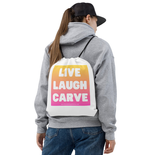 Live Laugh Carve - Drawstring bag