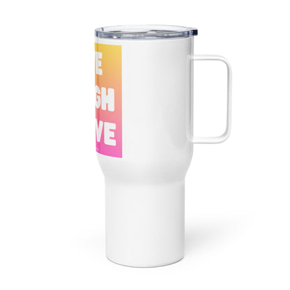 Live Laugh Carve - Travel mug with a handle