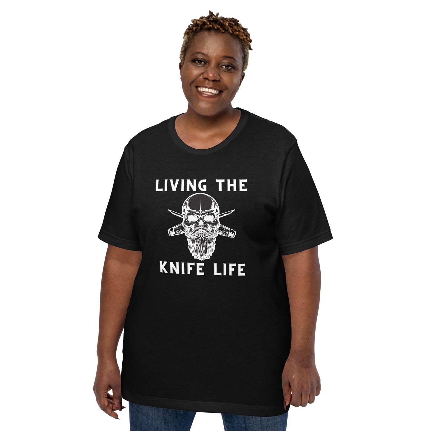 Living the Knife Life - Unisex t-shirt - Dark Colors