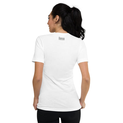 Just a Girl - Unisex Short Sleeve V-Neck T-Shirt