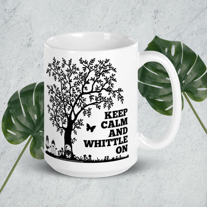 Keep Calm White glossy mug