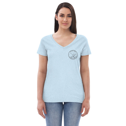 AAWC Standard Logo Women’s recycled V-neck t-shirt