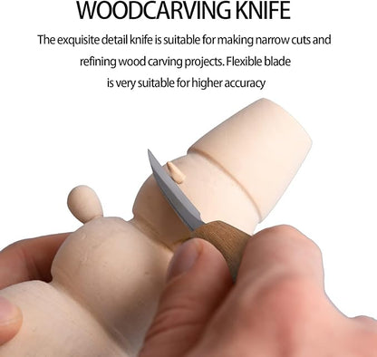 JULAR Wood Carving Detail Knife, Chip Carving Knife for Beginners Hobbies Whittling Tool for Men, Women, Adults, and Kids