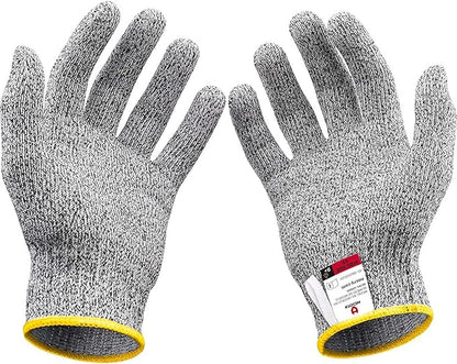 NoCry Cut Resistant Gloves for Kids, XXS (4-7 Years) - High Performance Level 5 Protection, Food Grade. Free Ebook Included!